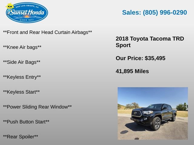Used 2018 Toyota Tacoma TRD Sport AWD/4WD image 10