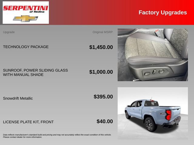 New 2025 Chevrolet Colorado Z71 w/ Technology Package AWD/4WD image 6