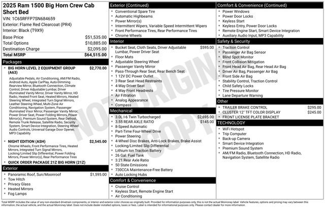 Used 2025 RAM 1500 Big Horn AWD/4WD image 33