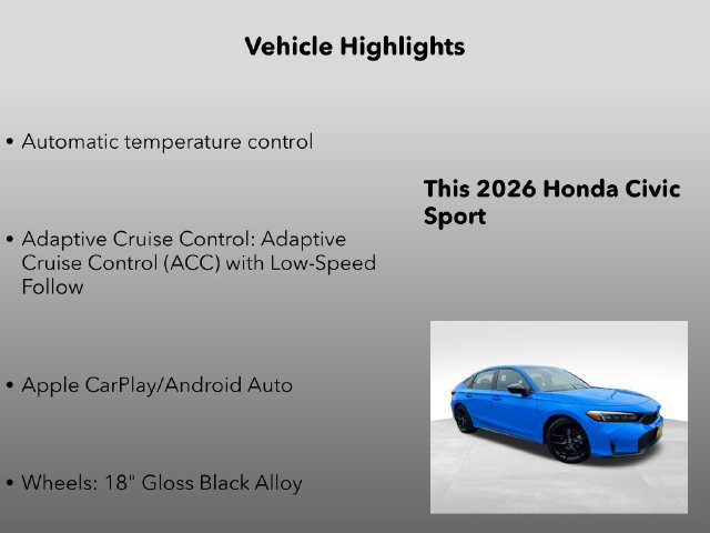 New 2026 Honda Civic Sport image 5