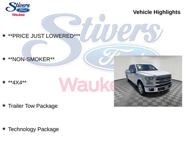 Used 2016 Ford F150 Platinum w/ Equipment Group 701A Luxury AWD/4WD image 9