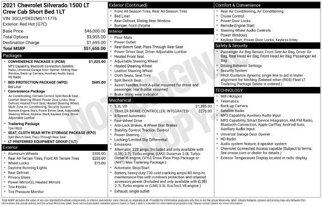 Used 2021 Chevrolet Silverado 1500 LT w/ Convenience Package II AWD/4WD image 6