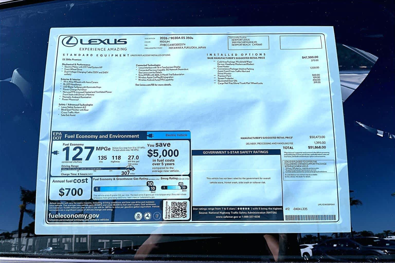 New 2026 Lexus ES 350e w/ Convenience Package FWD image 22