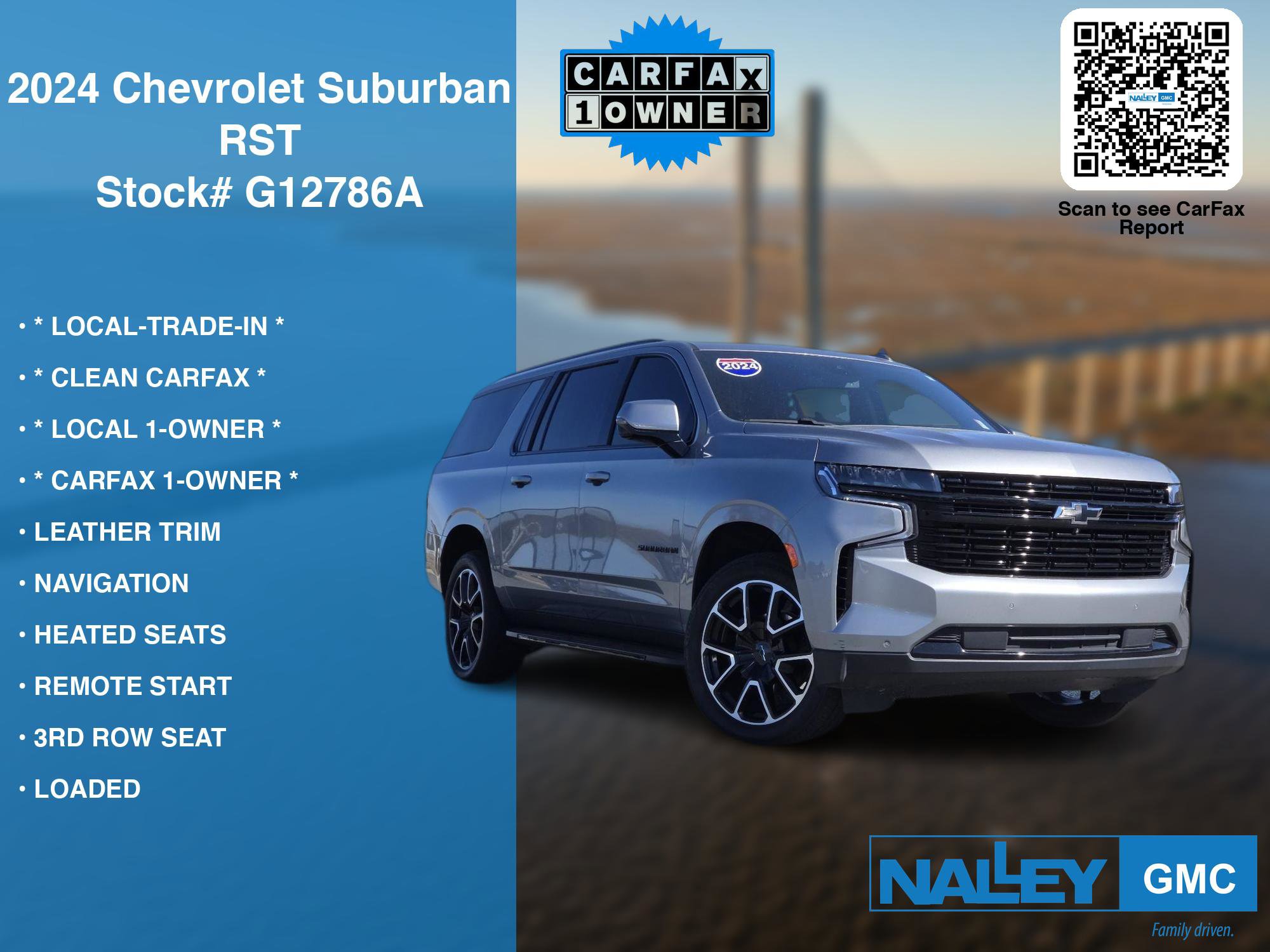 Used 2024 Chevrolet Suburban RST w/ Luxury Package image 6