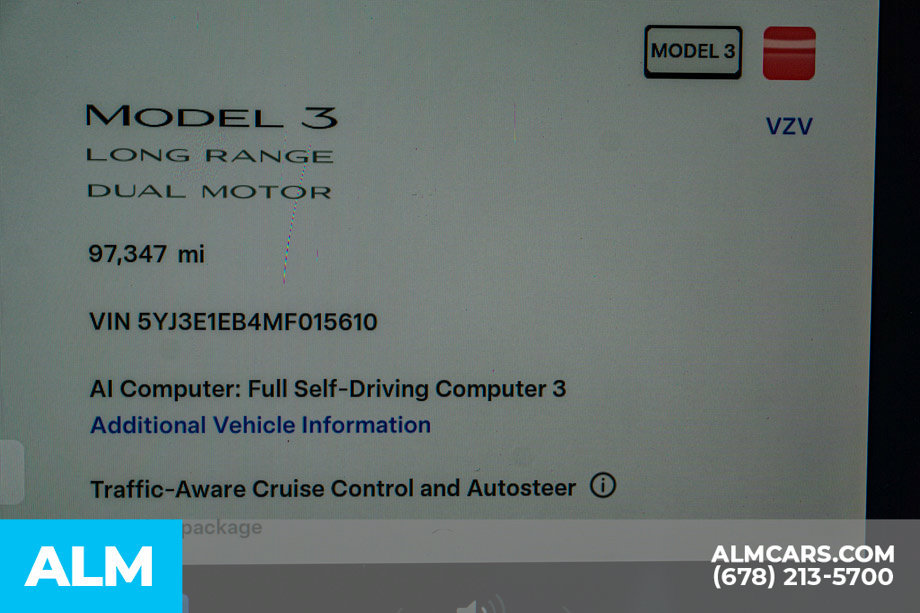 Used 2021 Tesla Model 3 Long Range AWD/4WD image 59