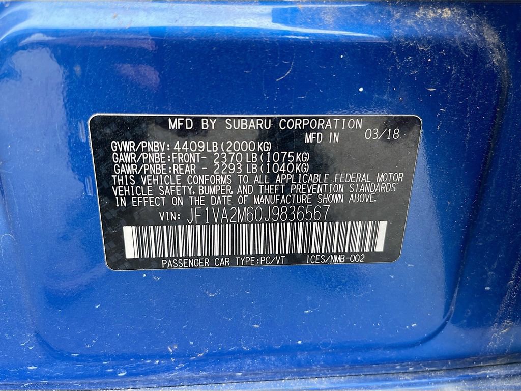 Used 2018 Subaru WRX STI AWD/4WD image 29