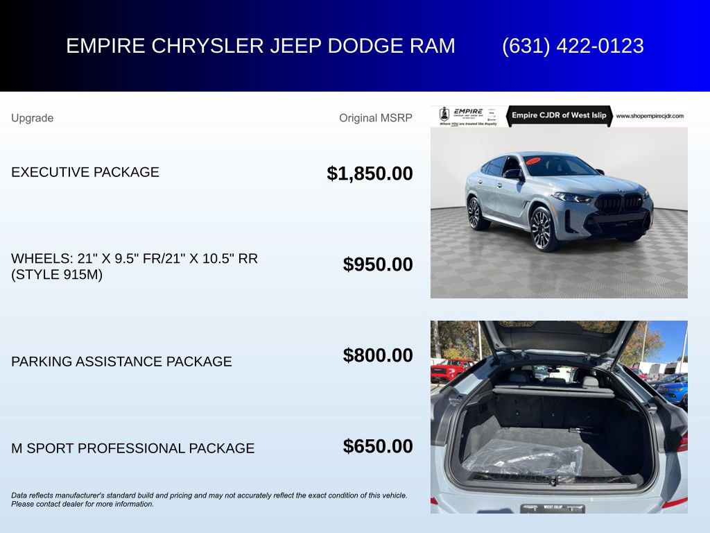 Used 2024 BMW X6 M60i w/ Executive Package image 7