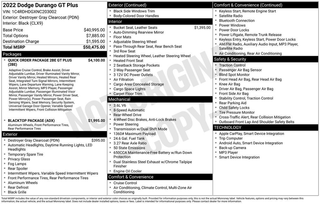 Used 2022 Dodge Durango GT image 43