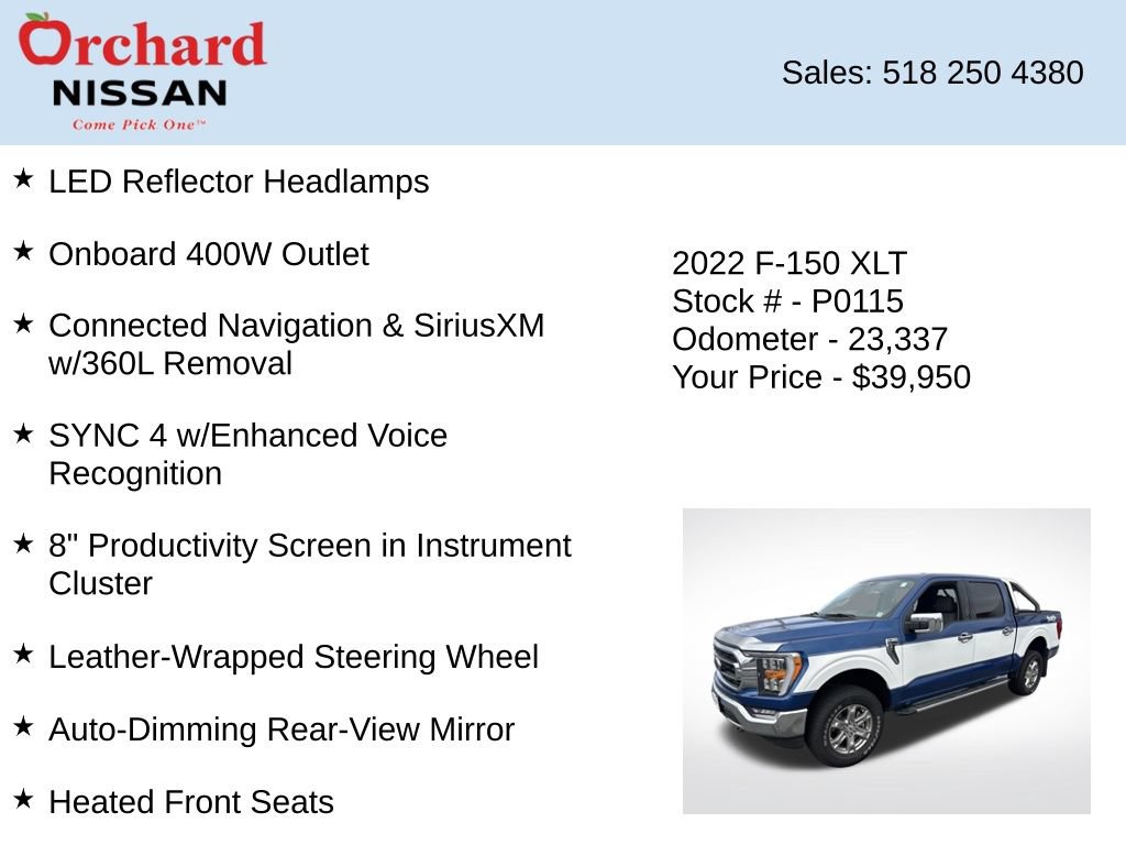 Used 2022 Ford F150 XLT w/ Equipment Group 302A High AWD/4WD image 30