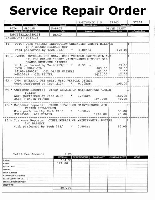 Used 2024 Jaguar F-PACE R-Dynamic S image 15