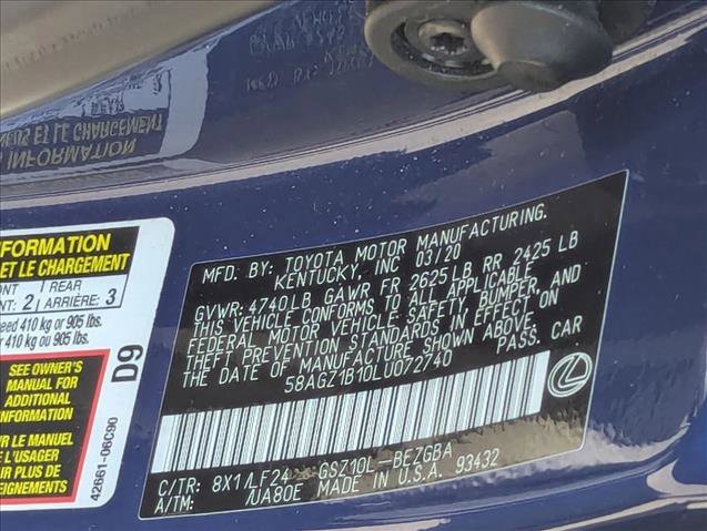 Used 2020 Lexus ES 350 F Sport w/ Accessory Package 2 image 22