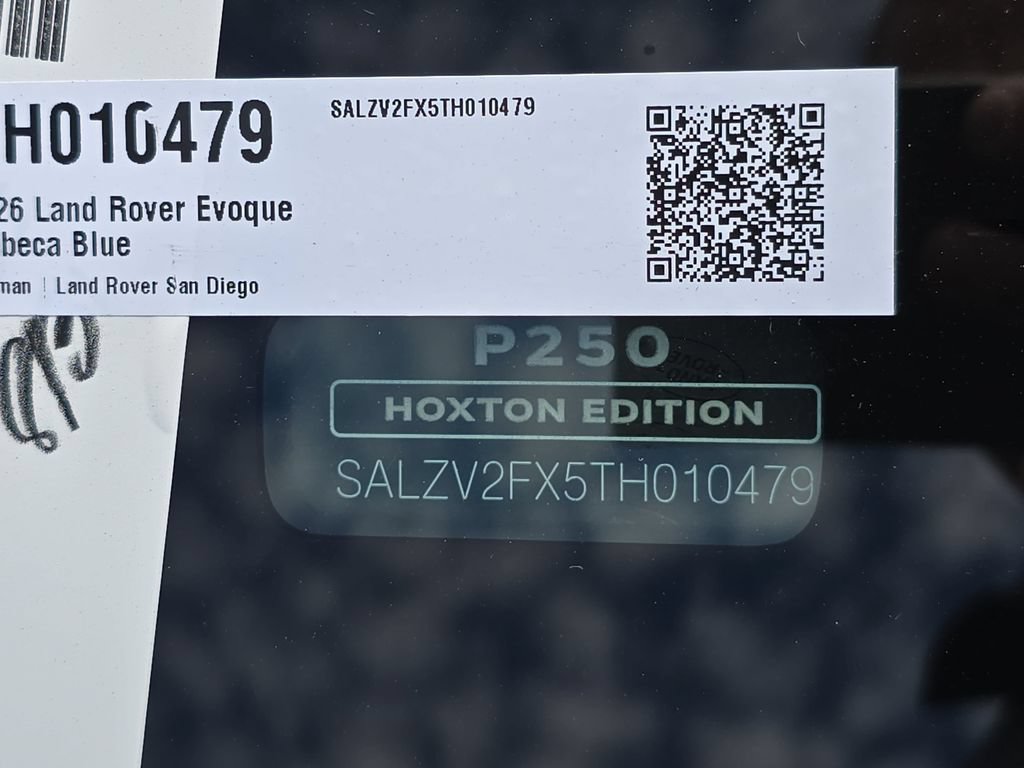 New 2026 Land Rover Range Rover Evoque Hoxton AWD/4WD image 36