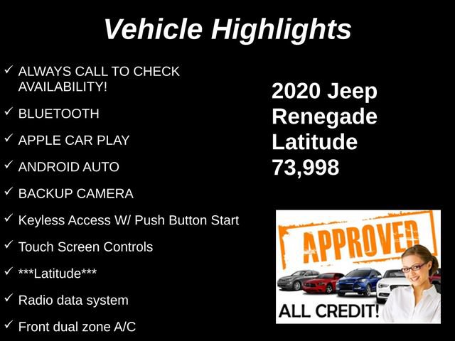 Used 2020 Jeep Renegade Latitude FWD image 9