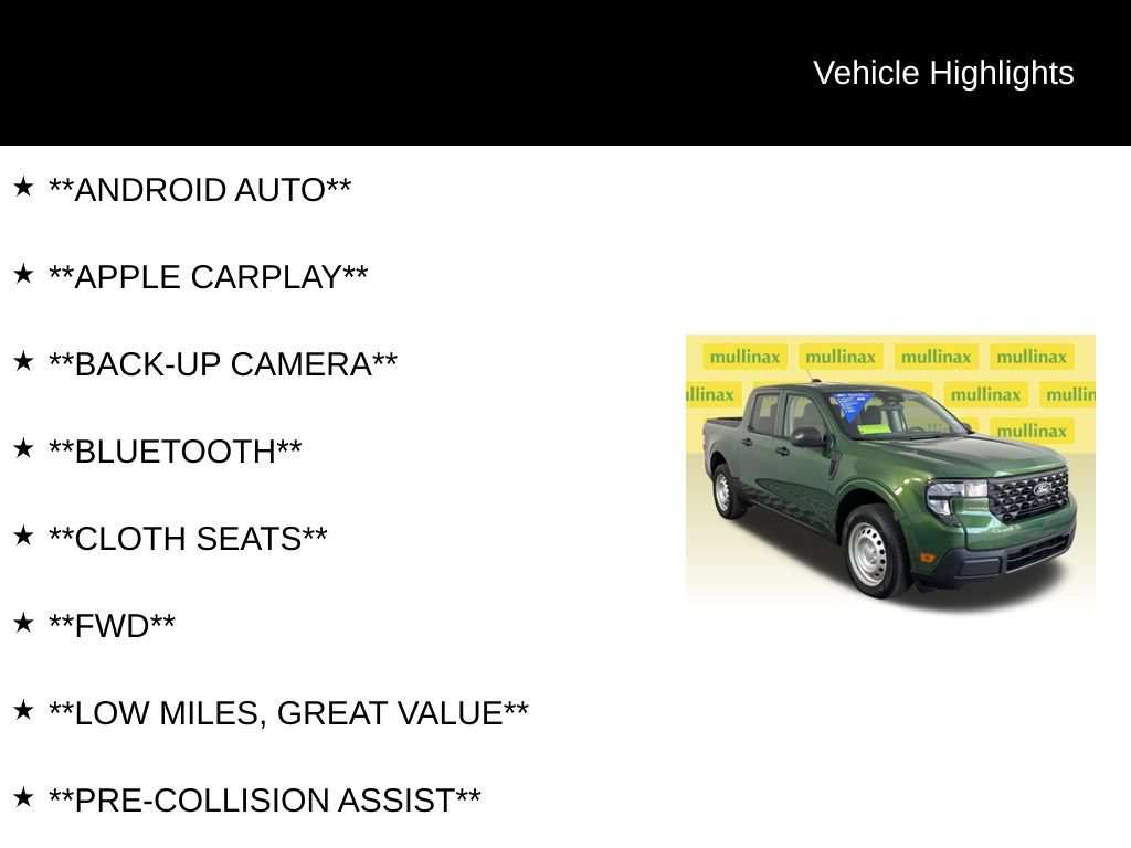 Certified 2025 Ford Maverick XL FWD image 12