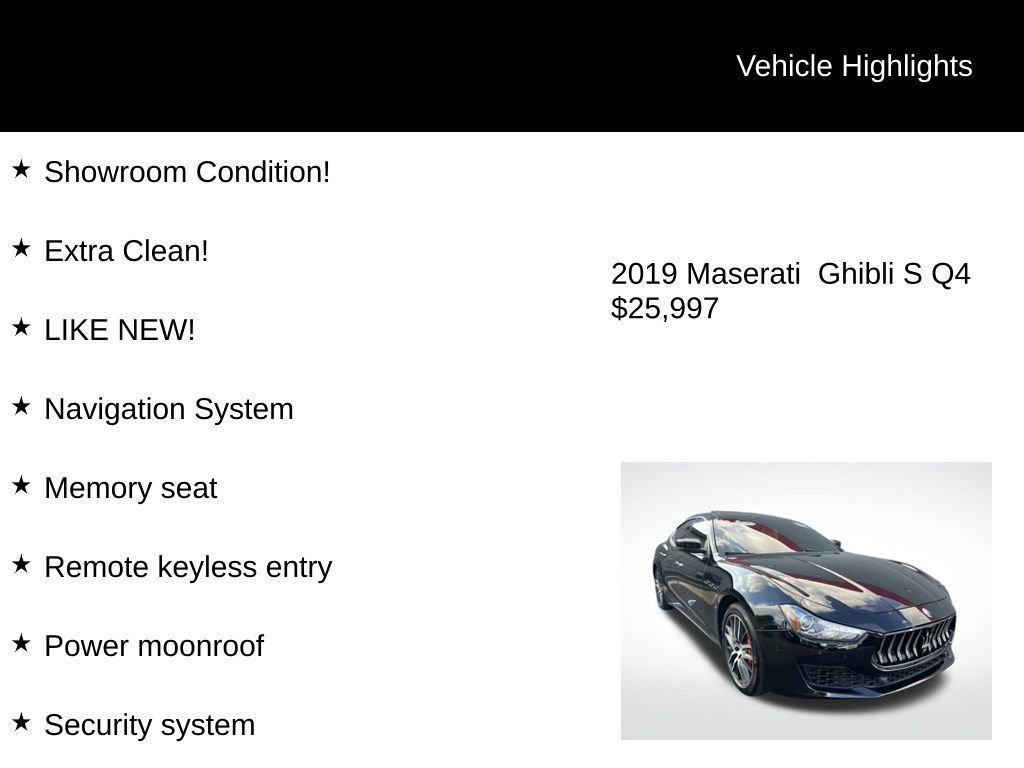 Used 2019 Maserati Ghibli S Q4 image 4