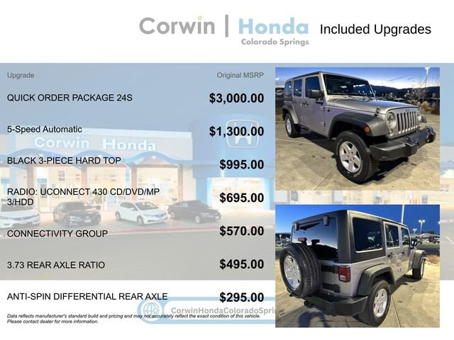 Used 2014 Jeep Wrangler Unlimited Sport w/ Quick Order Package 24S image 4