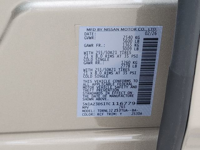 New 2026 Nissan Murano Platinum w/ Cargo Package image 15