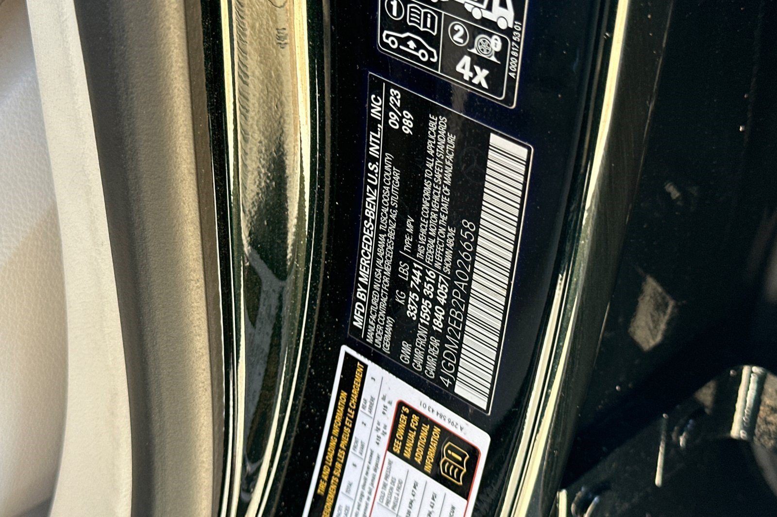 Certified 2023 Mercedes-Benz EQS 450+ 4MATIC SUV image 29