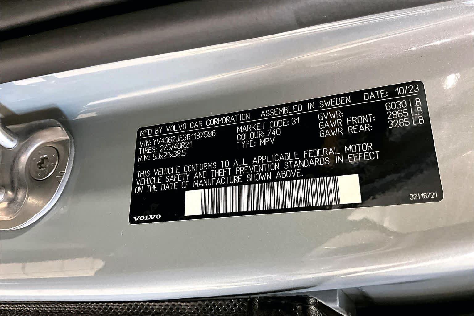 Certified 2024 Volvo XC90 B6 Plus w/ Protection Package Premier AWD/4WD image 29