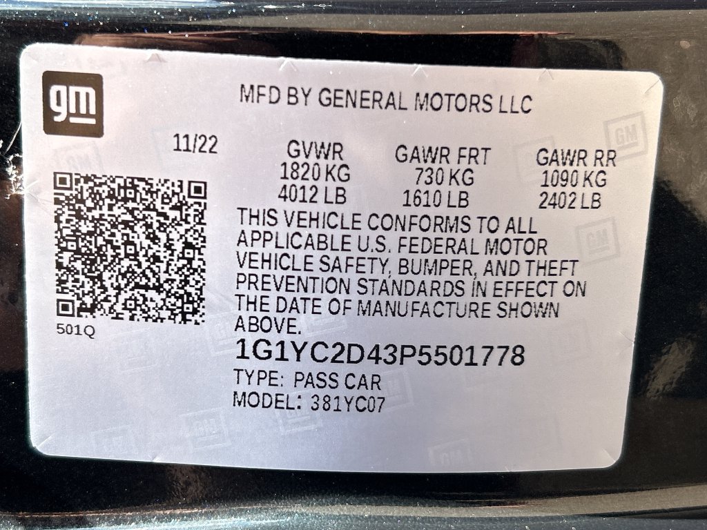 Used 2023 Chevrolet Corvette Stingray Premium Cpe RWD image 28