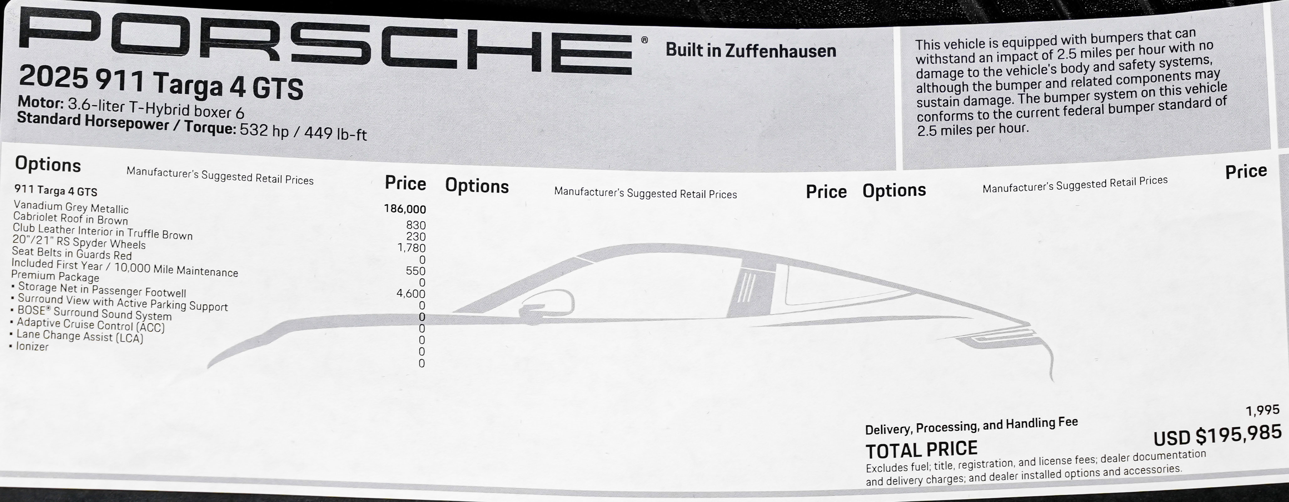 Used 2025 Porsche 911 Targa 4 GTS image 2