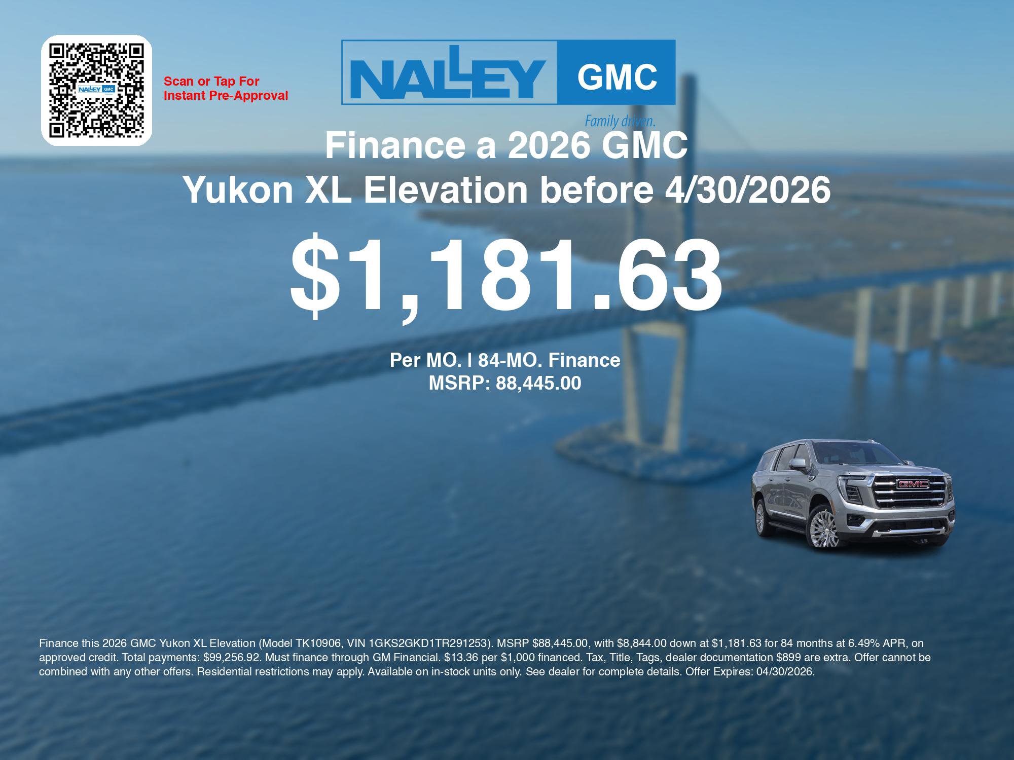 New 2026 GMC Yukon XL Elevation image 7