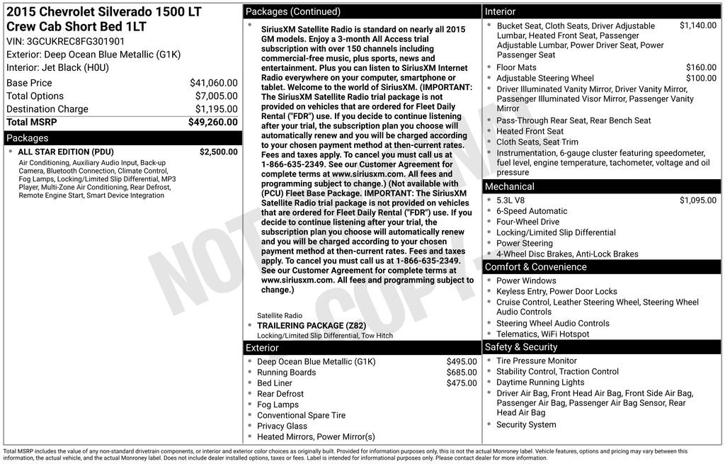 Used 2015 Chevrolet Silverado 1500 LT w/ All Star Edition image 28