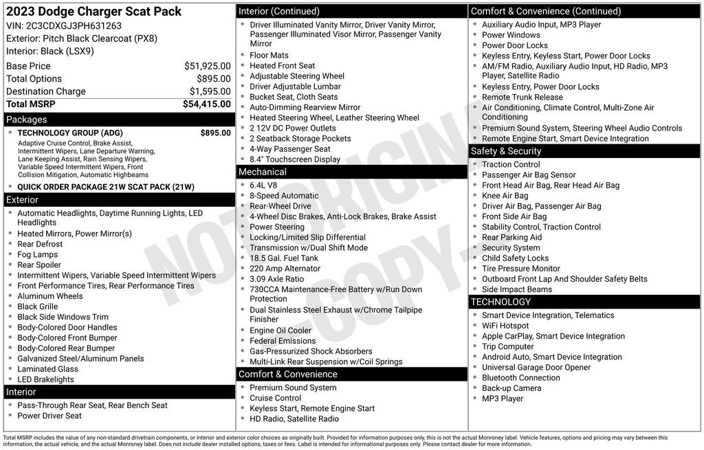 Used 2023 Dodge Charger Scat Pack w/ Technology Group RWD image 5