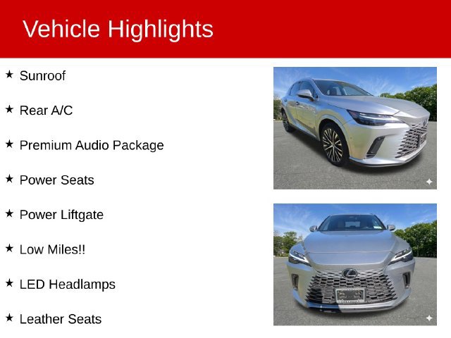 Used 2023 Lexus RX 350 Premium Plus w/ Accessory Package AWD/4WD image 2