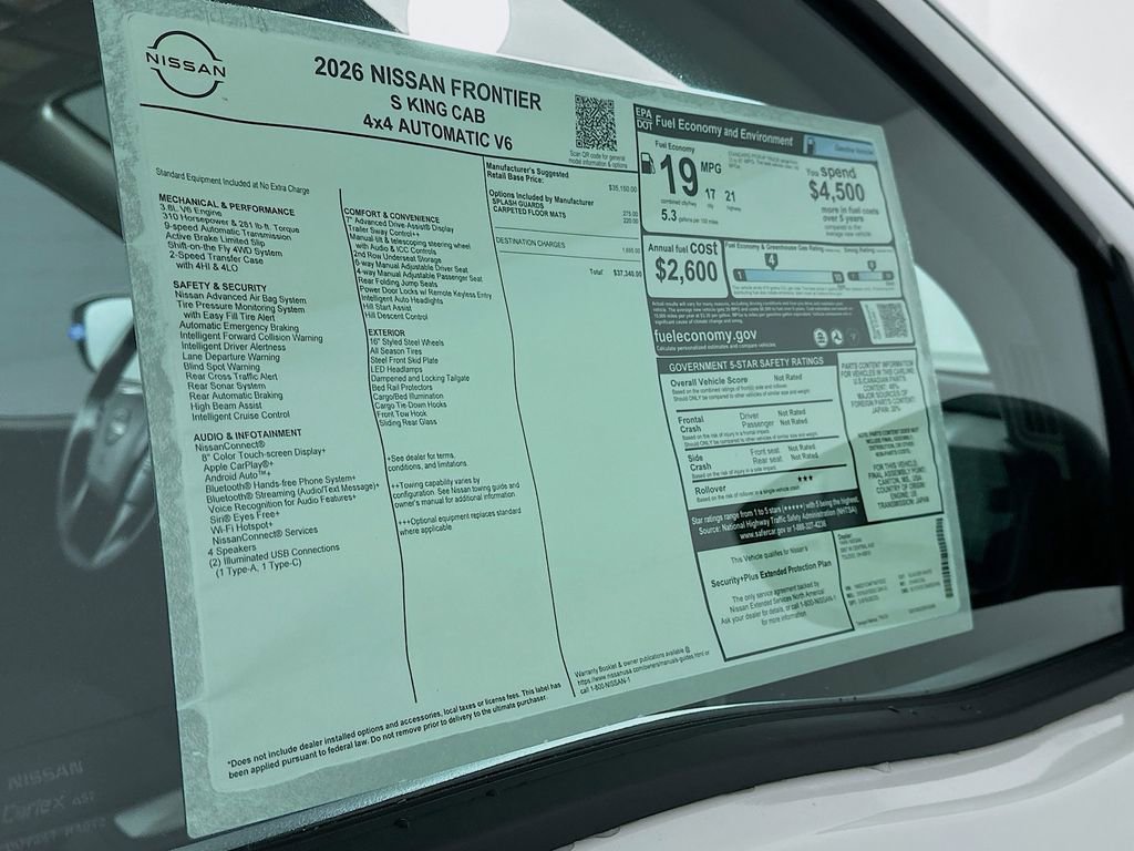 New 2026 Nissan Frontier S image 13