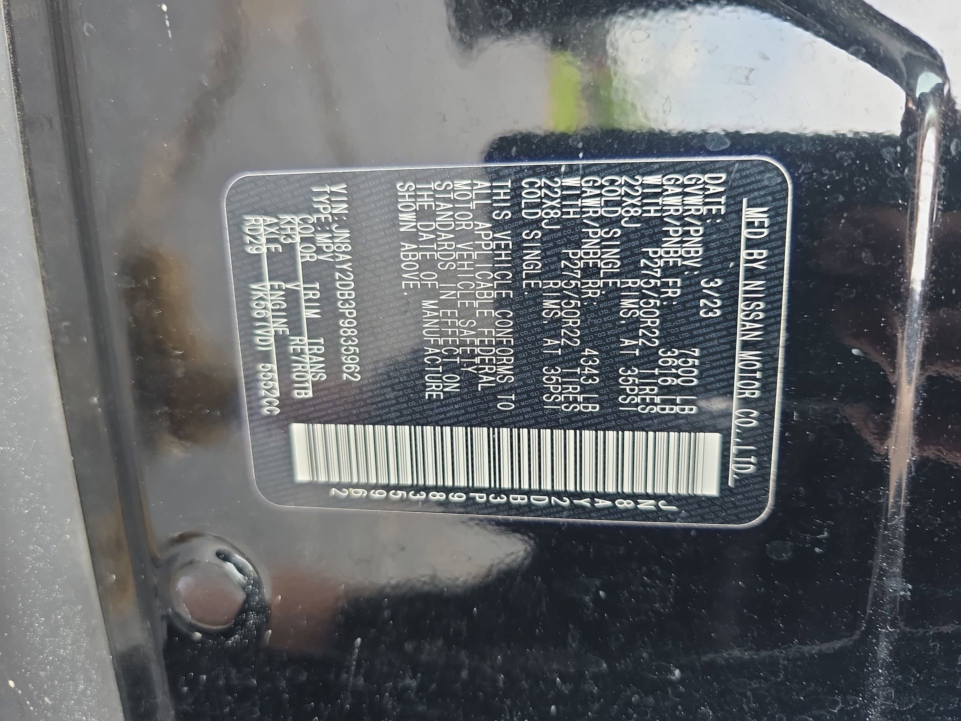 Used 2023 Nissan Armada Platinum w/ Captain's Chairs Package AWD/4WD image 33
