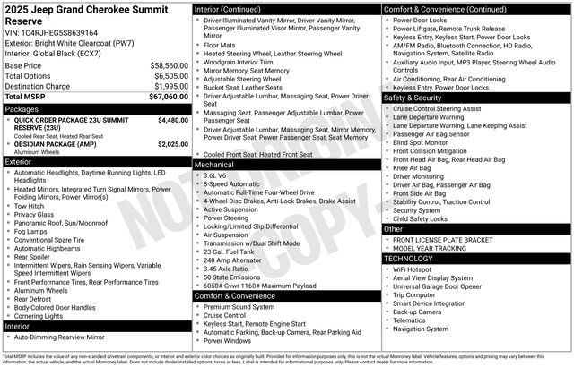New 2025 Jeep Grand Cherokee Summit image 28