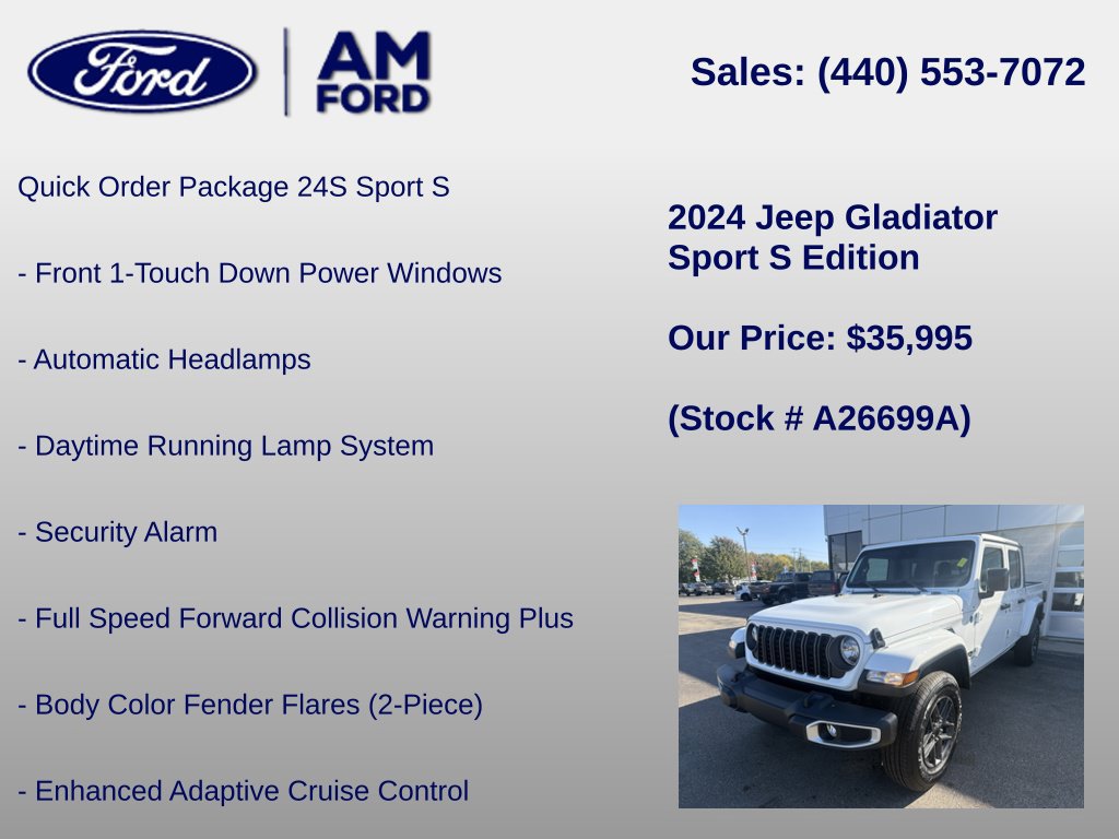 Used 2024 Jeep Gladiator Sport AWD/4WD image 12