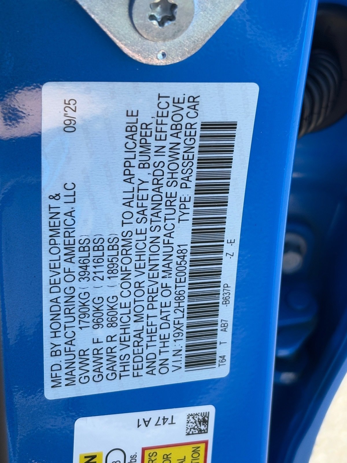 New 2026 Honda Civic Sport image 22