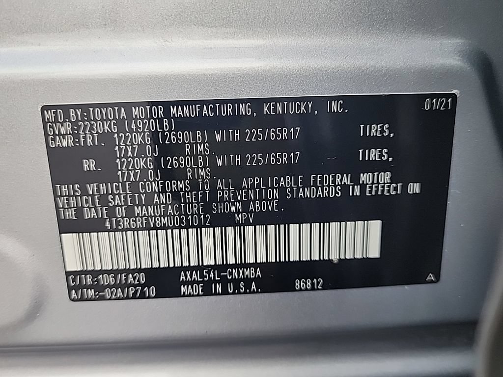Used 2021 Toyota RAV4 XLE w/ Convenience Package AWD/4WD image 30