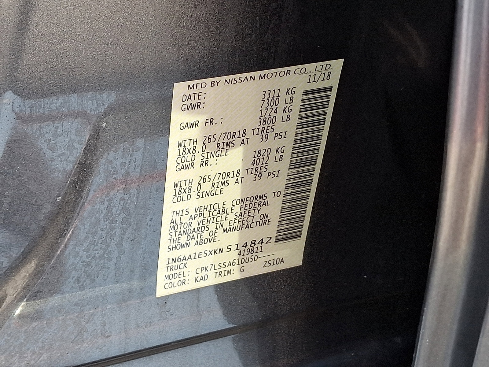 Used 2019 Nissan Titan SV w/ SV Convenience Package image 29