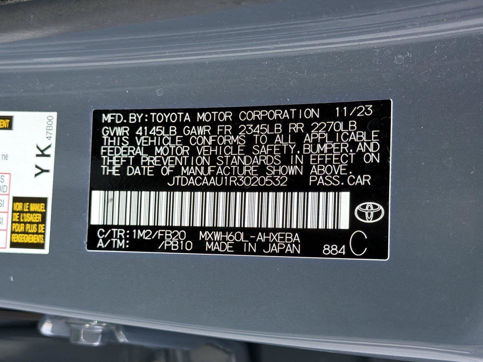 Used 2024 Toyota Prius LE FWD image 30