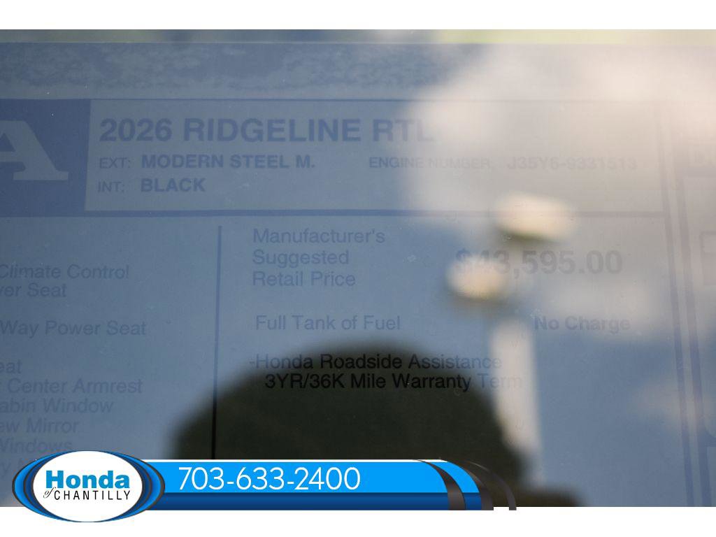 New 2026 Honda Ridgeline RTL image 36
