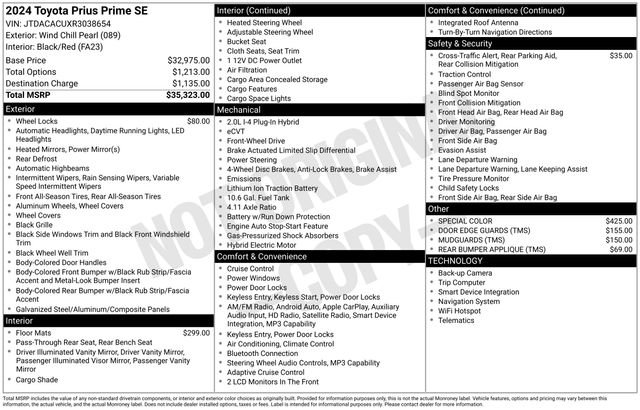 Used 2024 Toyota Prius Prime SE image 2