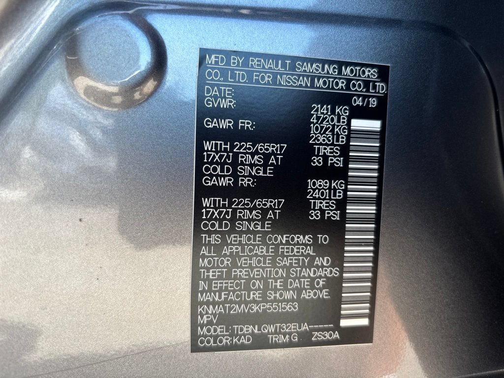 Used 2019 Nissan Rogue SV AWD/4WD image 12