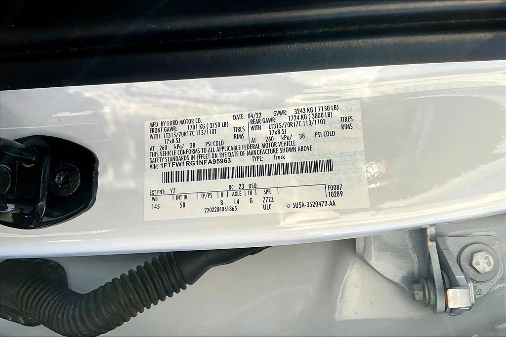 Used 2022 Ford F150 Raptor w/ Equipment Group 801A High image 20