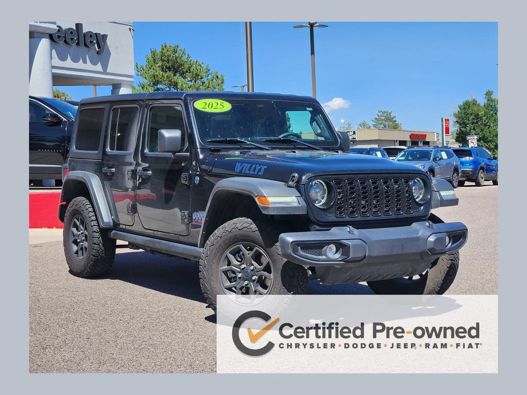Certified 2025 Jeep Wrangler Unlimited Sport S 4xe AWD/4WD image 1