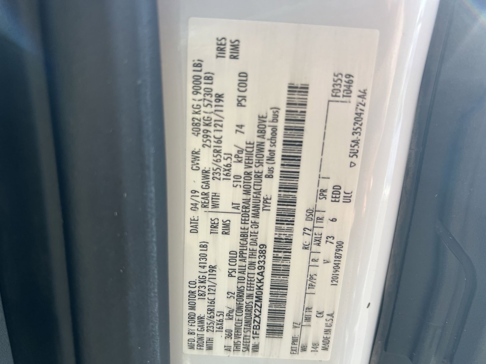 Used 2019 Ford Transit 350 XLT image 28