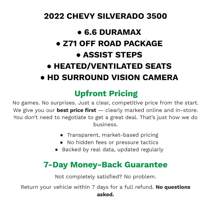 Used 2022 Chevrolet Silverado 3500 LTZ w/ LTZ Convenience Package image 2