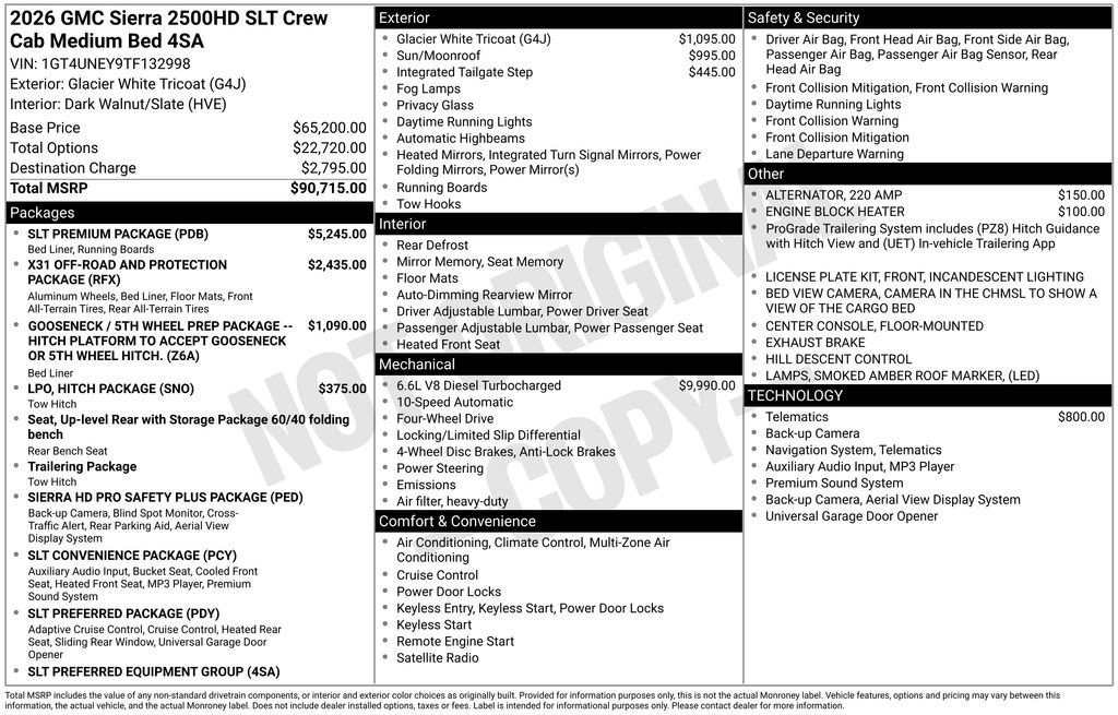 New 2026 GMC Sierra 2500 SLT w/ SLT Premium Package image 4