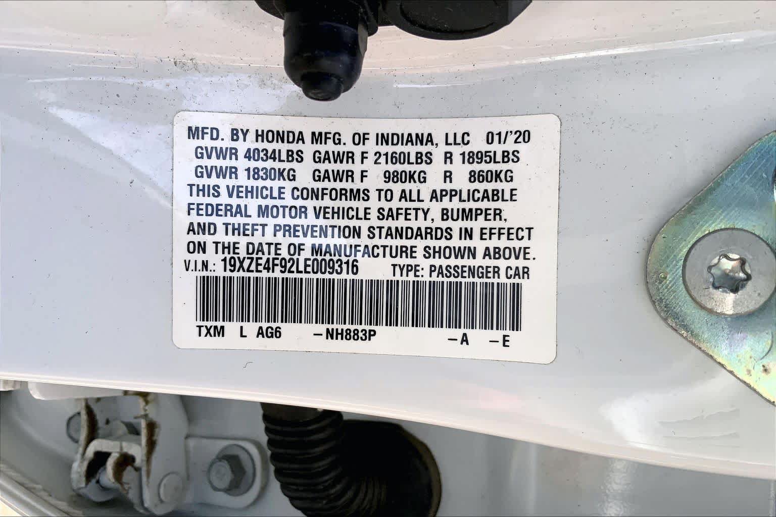 Used 2020 Honda Insight Touring image 34