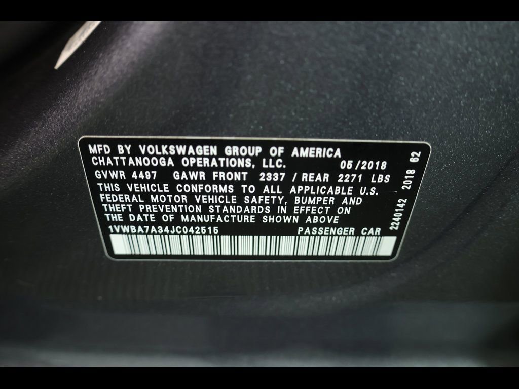 Used 2018 Volkswagen Passat 2.0T SE FWD image 24