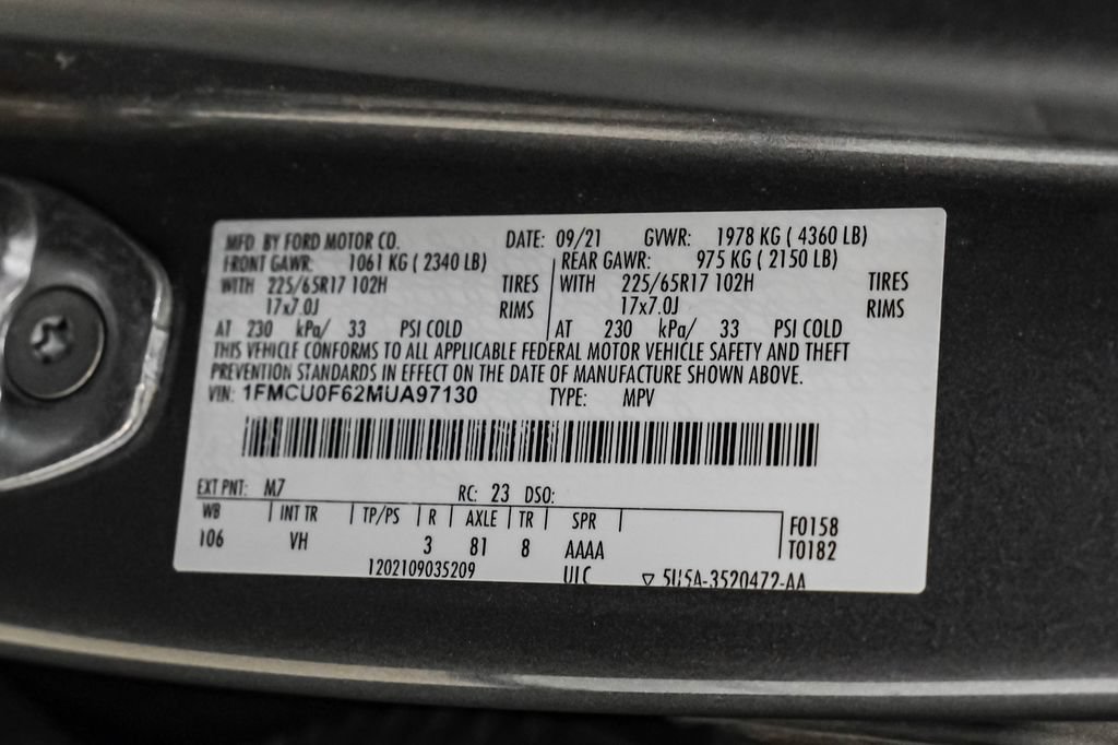 Used 2021 Ford Escape S FWD image 56