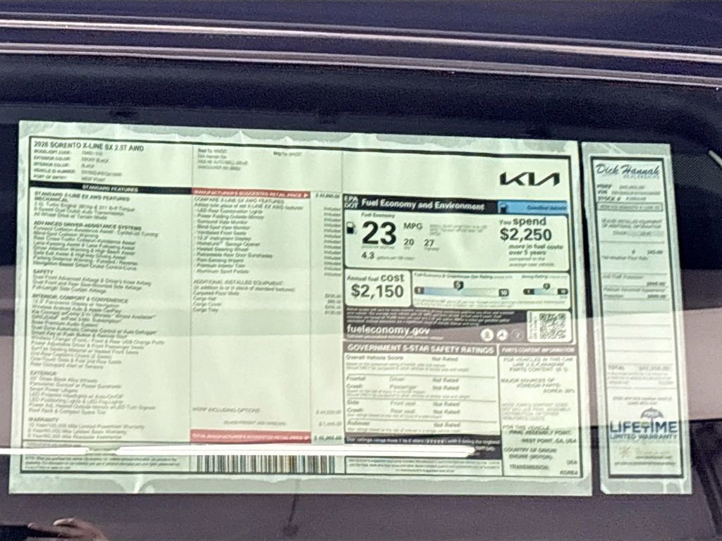 New 2026 Kia Sorento SX image 26