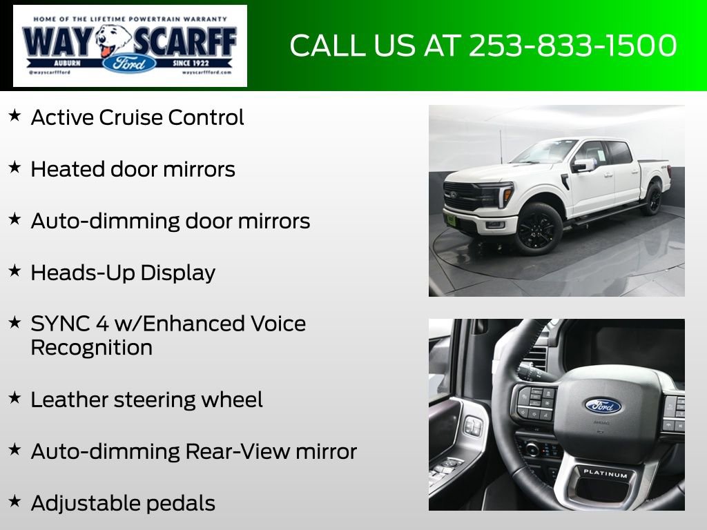 New 2025 Ford F150 Platinum w/ Equipment Group 702A High image 24